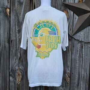 Salem Tshirt RJ Reynolds 1992 Size XL Fresh Side Vintage Tobacco Advertising 90s
